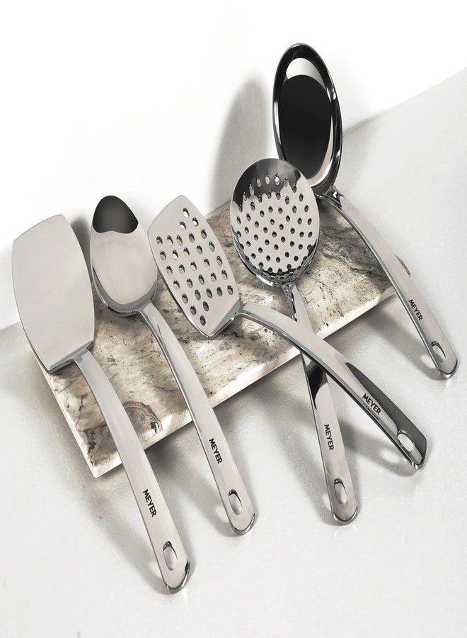 ماير ملعقة تقليب من الفولاذ المقاوم للصدأ من ماير للدوسا، والروتي، والأومليت، والبارانثا، والباو باجي، والخبز، 32 سم - Image 5